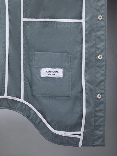 NYLON SHELL ARMBAND SHIRT JACKET MED GREY