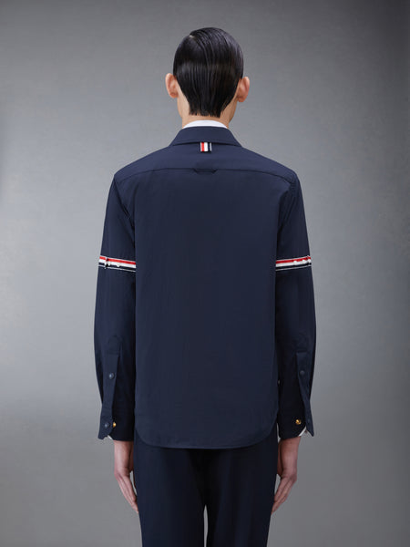 NYLON SHELL ARMBAND SHIRT JACKET NAVY