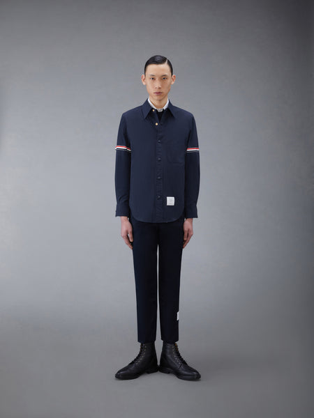 NYLON SHELL ARMBAND SHIRT JACKET NAVY