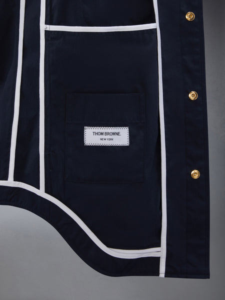 NYLON SHELL ARMBAND SHIRT JACKET NAVY
