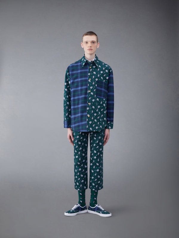 Fun-Mix Paisley Tartan Oversized Shirt Jacket - featured image