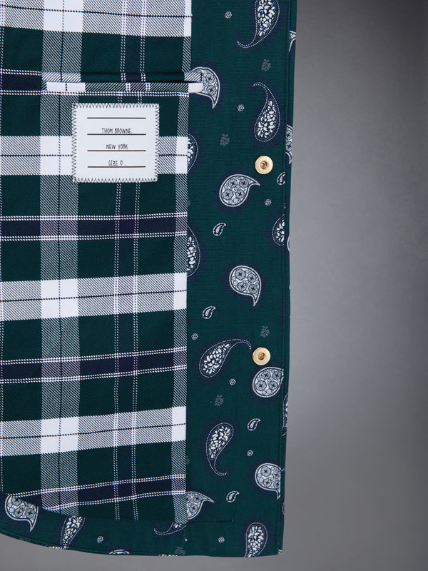 Fun-Mix Paisley Tartan Oversized Shirt Jacket - image 6