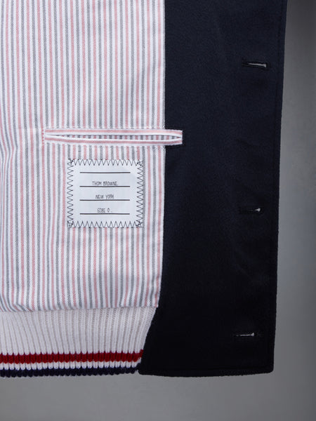 KNIT RIB 2003 4-BAR BLOUSON JACKET NAVY