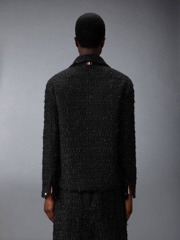 SATIN RIBBON TWEED FRAY EDGE UTILITY JACKET - image 2