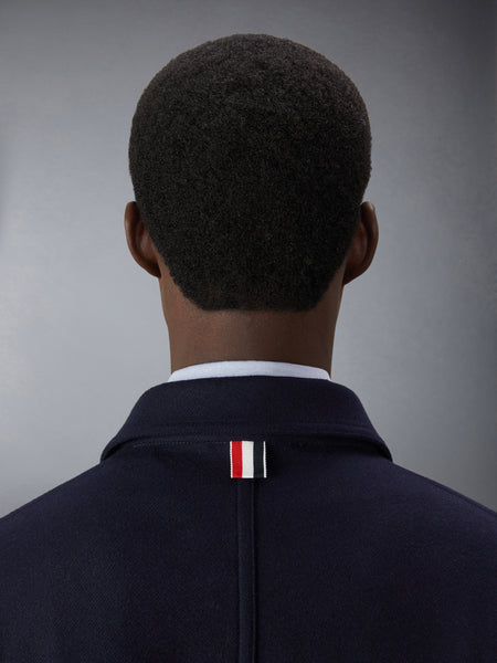 WOOL CASHMERE 4-BAR UTILITY  JACKET NAVY