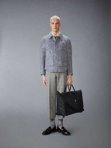 GUNCLUB CHECK HAIRY MOHAIR UTILITY JACKET BLACK/WHITE