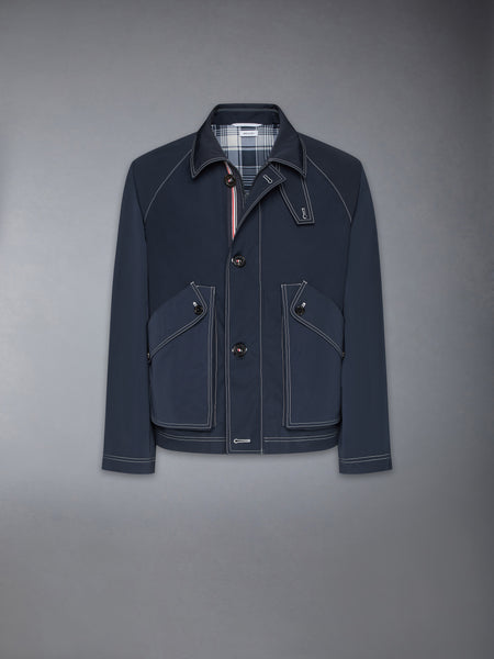 TYPEWRITER CLOTH CROPPED FIELD JACKET NAVY