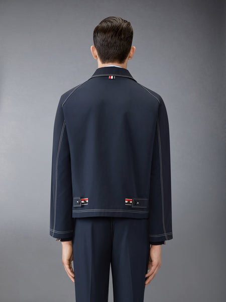TYPEWRITER CLOTH CROPPED FIELD JACKET NAVY