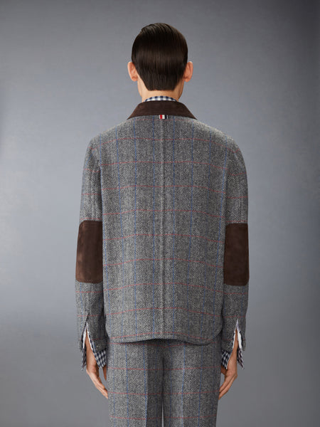 HUNTING TWEED UTILITY JACKET DARK GREY