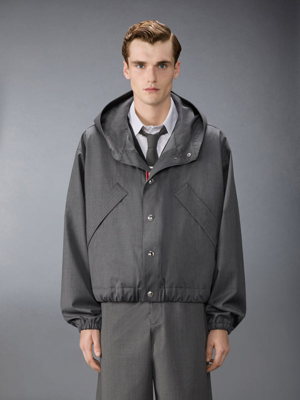 TECH WOOL TWILL 2-LAYER CROPPED PARKA - image 1