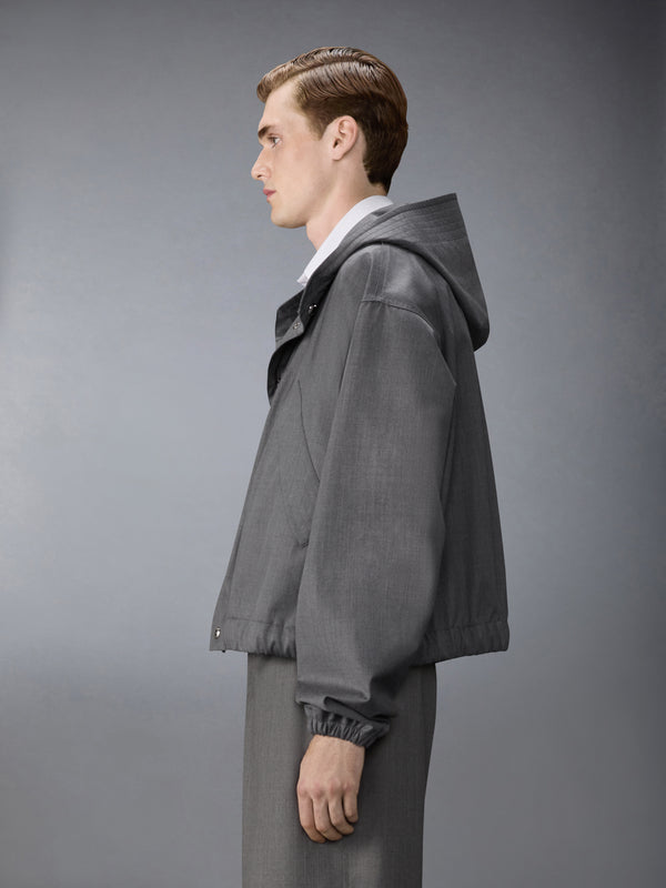 TECH WOOL TWILL 2-LAYER CROPPED PARKA - image 2