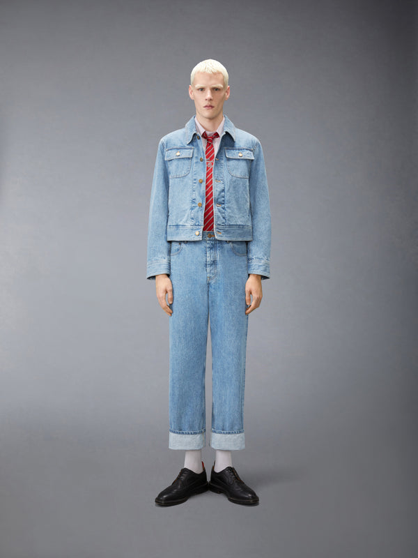 SELVEDGE DENIM BACKSTRAP UTILITY JACKET - image 3