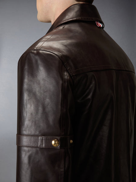 VITELLO BENEK BUFFALO ARMBAND JACKET DARK BROWN