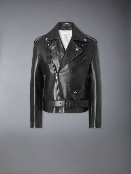 LEATHER MOTO JACKET BLACK