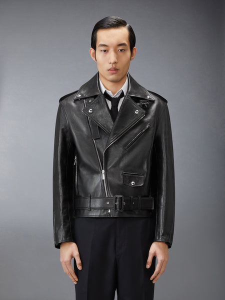 LEATHER MOTO JACKET BLACK