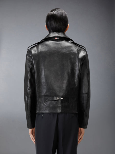 LEATHER MOTO JACKET BLACK