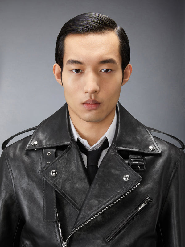 LEATHER MOTO JACKET - image 6