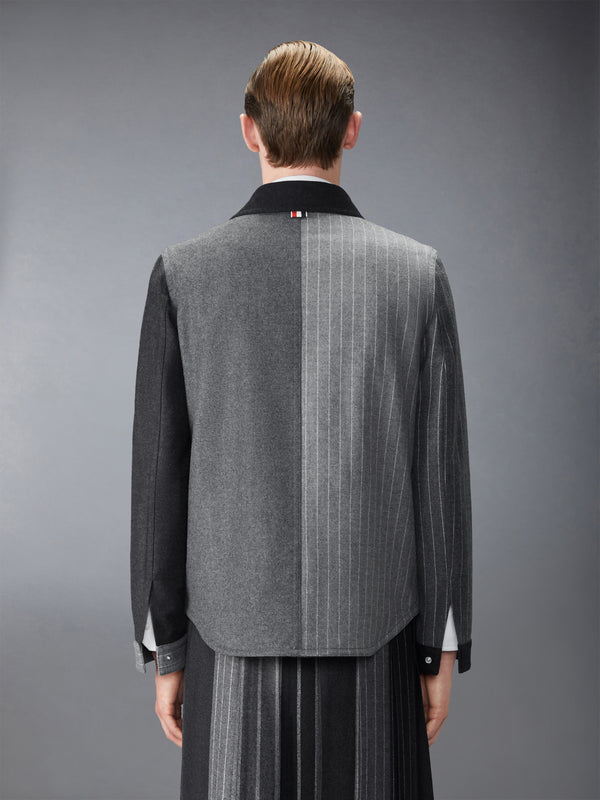 FLANNEL FUNMIX BANKER STRIPE JACKET - image 2