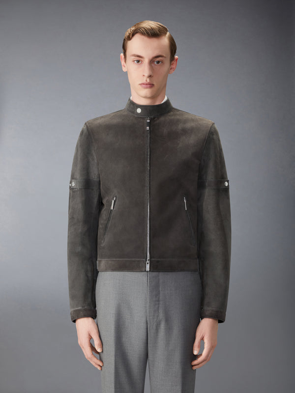 LEATHER RACER JACKET - image 1