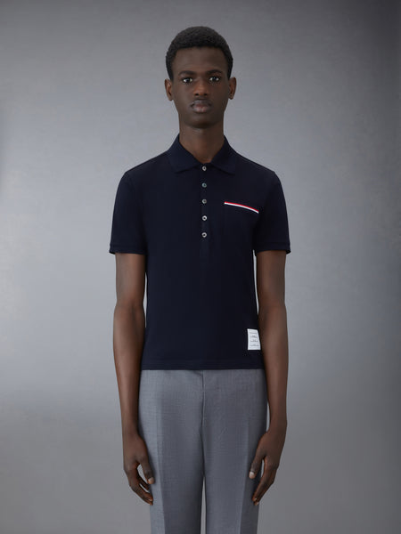 PIQUE POCKET POLO NAVY