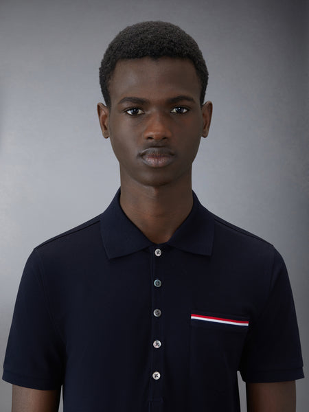 PIQUE POCKET POLO NAVY