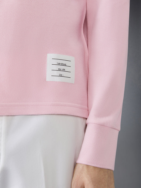 COTTON PIQUE 4-BAR LONG SLEEVE POLO - image 4