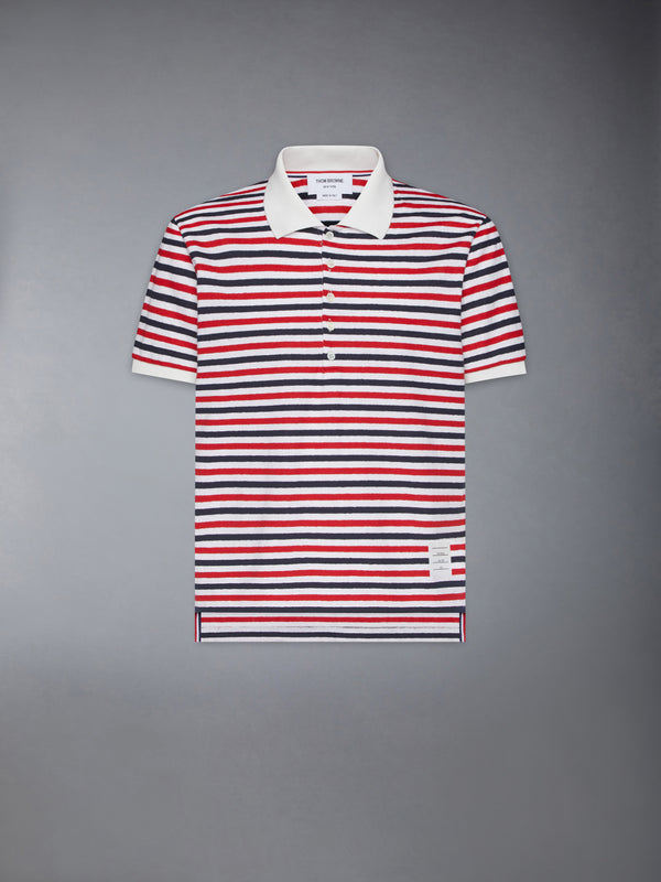 LINEN JERSEY SHORT SLEEVE POLO - featured image