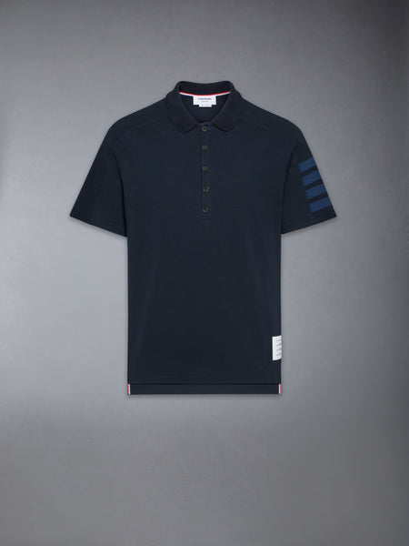 MILANO COTTON 4-BAR POLO NAVY