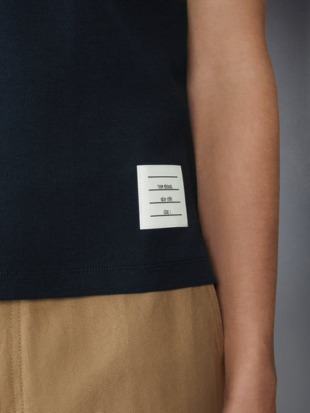 MILANO COTTON 4-BAR POLO NAVY
