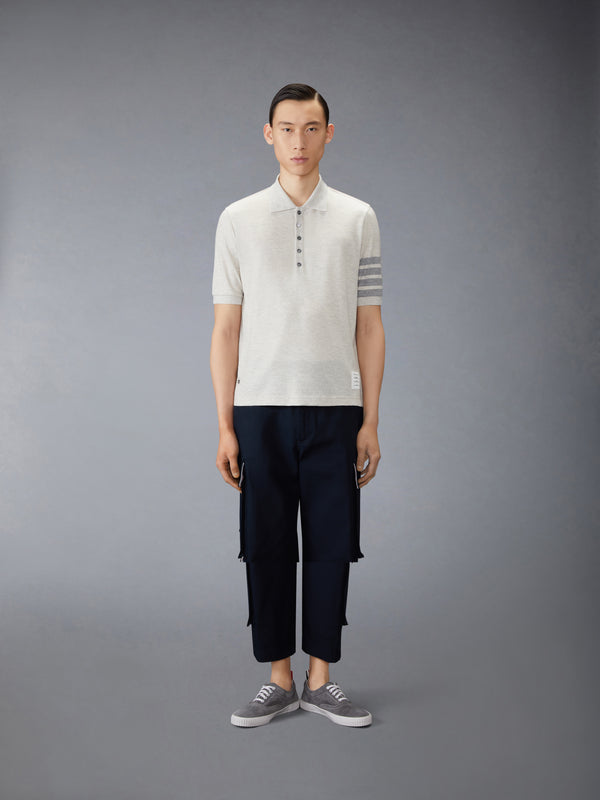 WOOL JERSEY 4-BAR POLO - image 3