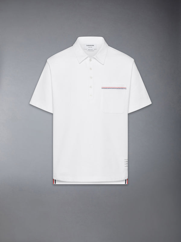 JERSEY RWB STRIPE OVERSIZED POLO - featured image