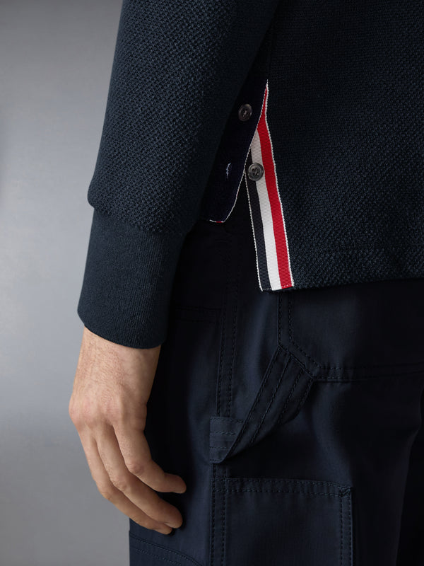 TEXTURED PIQUE 4-BAR LONG SLEEVE POLO - image 4
