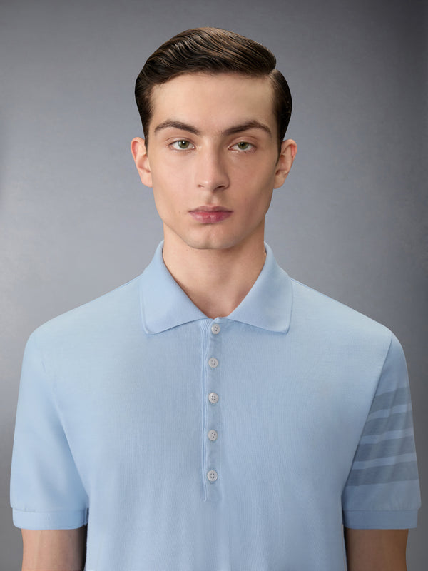 GARMENT OVERDYED JERSEY 4-BAR POLO - image 5
