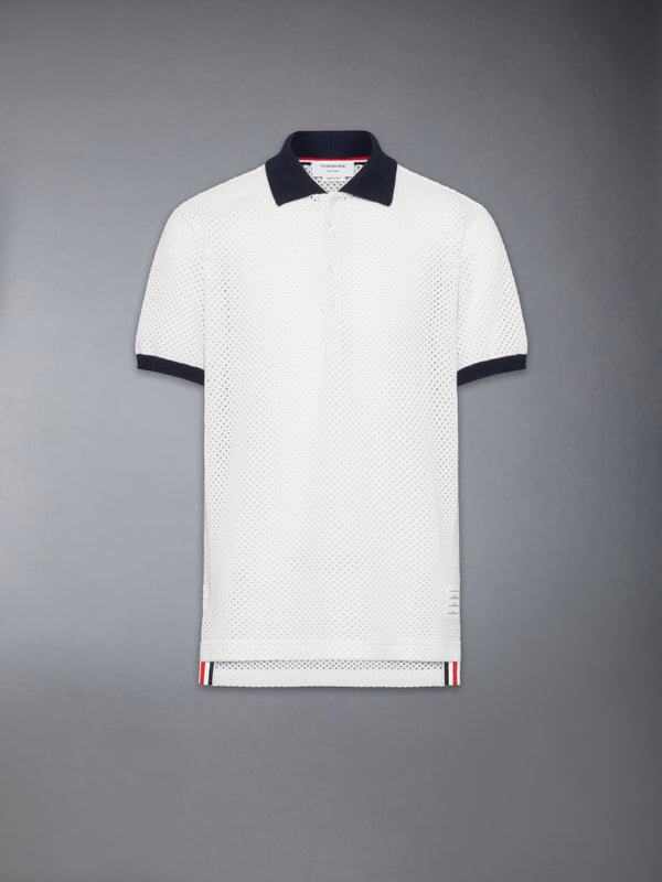 MESH CASHMERE POLO - featured image