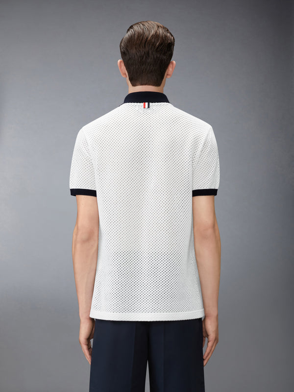 MESH CASHMERE POLO - image 2