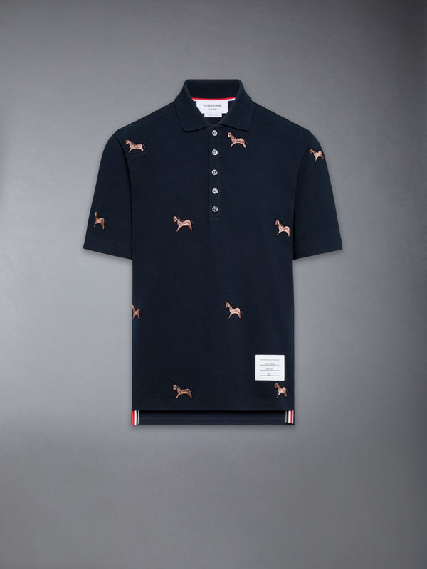 LUNAR NEW YEAR PIQUE HORSE EMBROIDERY POLO - featured image