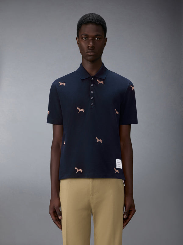 LUNAR NEW YEAR PIQUE HORSE EMBROIDERY POLO - image 1