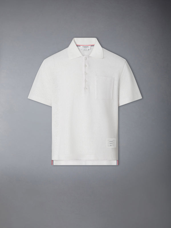 TEXTURED COTTON LINEN POLO - featured image