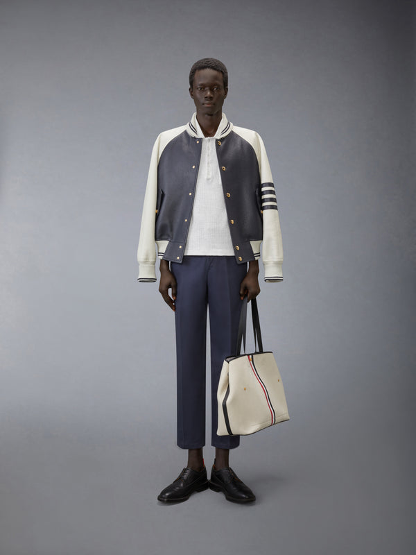 TEXTURED COTTON LINEN POLO - image 3