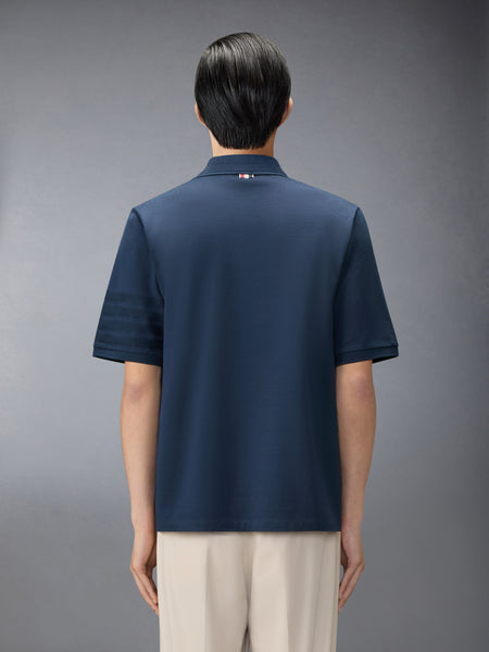 JERSEY OTTOMAN 4-BAR POLO NAVY