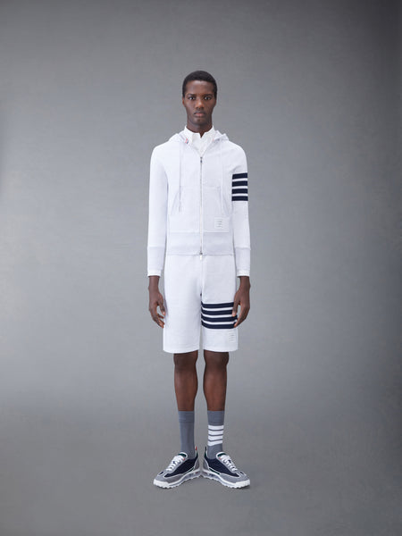 LOOPBACK TONAL 4-BAR SWEATSHORTS WHITE-GREY