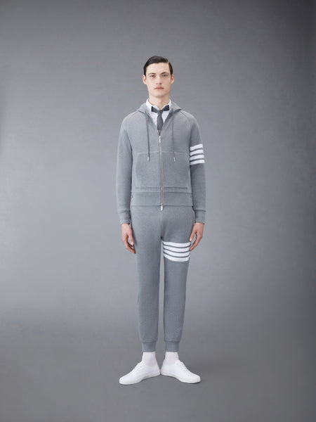 WAFFLE 4-BAR SWEATPANTS MED GREY