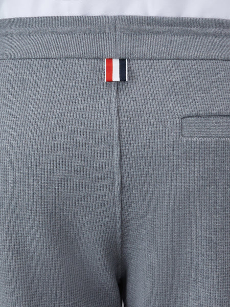 WAFFLE 4-BAR SWEATPANTS MED GREY