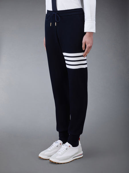 WAFFLE 4-BAR SWEATPANTS NAVY