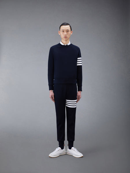 WAFFLE 4-BAR SWEATPANTS NAVY