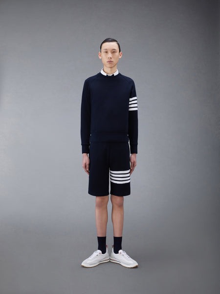 WAFFLE 4-BAR SWEATSHORTS NAVY