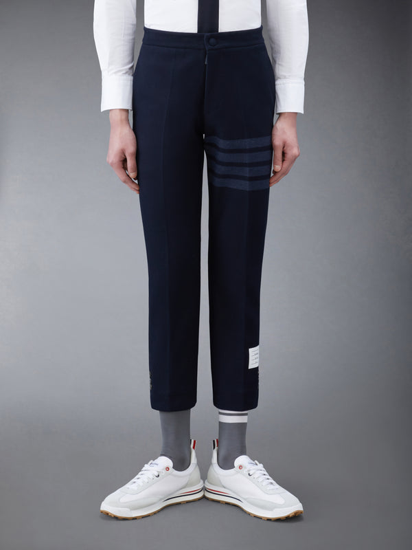 DOUBLE FACE TECH TWILL SLIM TROUSERS - featured image