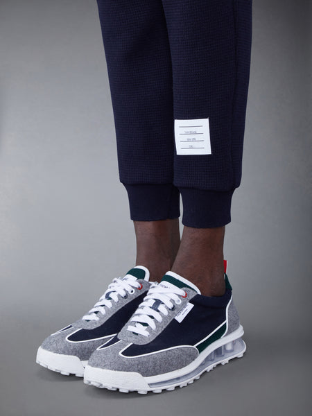 CASHMERE WAFFLE 2003 4-BAR SWEATPANTS NAVY