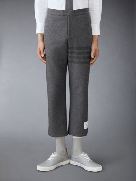 DOUBLE FACE TECH TWILL 4-BAR TROUSERS MED GREY