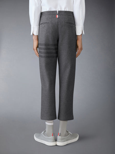 DOUBLE FACE TECH TWILL 4-BAR TROUSERS MED GREY